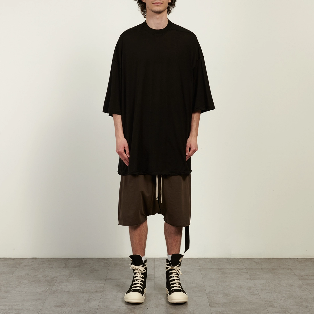 Rick Owens DRKSHDW Мужская футболка Temple Tommy Cotton Gauze Jersey
