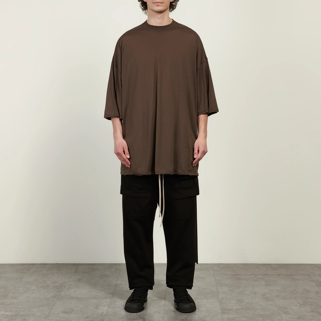 Rick Owens DRKSHDW Мужская футболка Temple Tommy Cotton Gauze Jersey