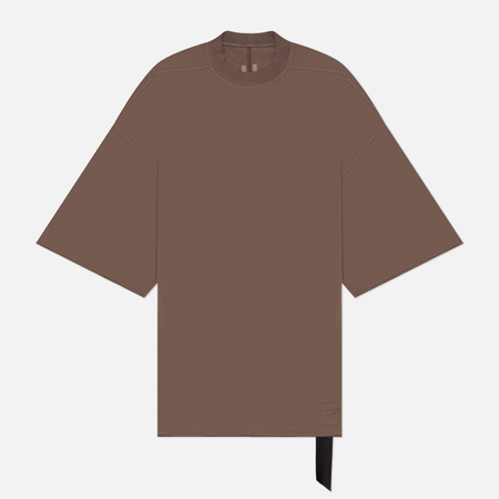 Мужская футболка Rick Owens DRKSHDW Temple Tommy Medium Weight Cotton Jersey, цвет коричневый