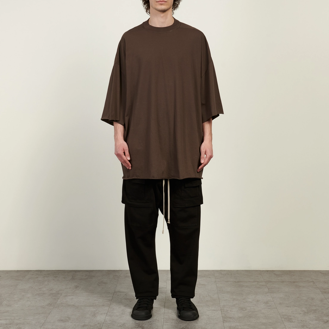 Rick Owens DRKSHDW Мужская футболка Temple Tommy Medium Weight Cotton Jersey