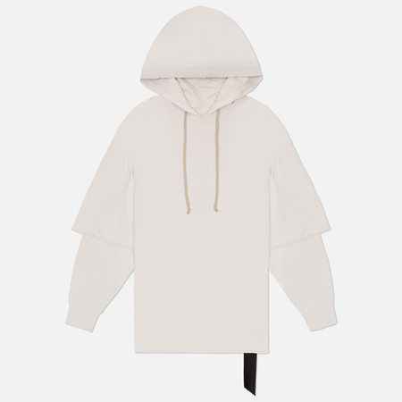 Мужская толстовка Rick Owens DRKSHDW Temple Tommy Hustler Hoodie, цвет белый