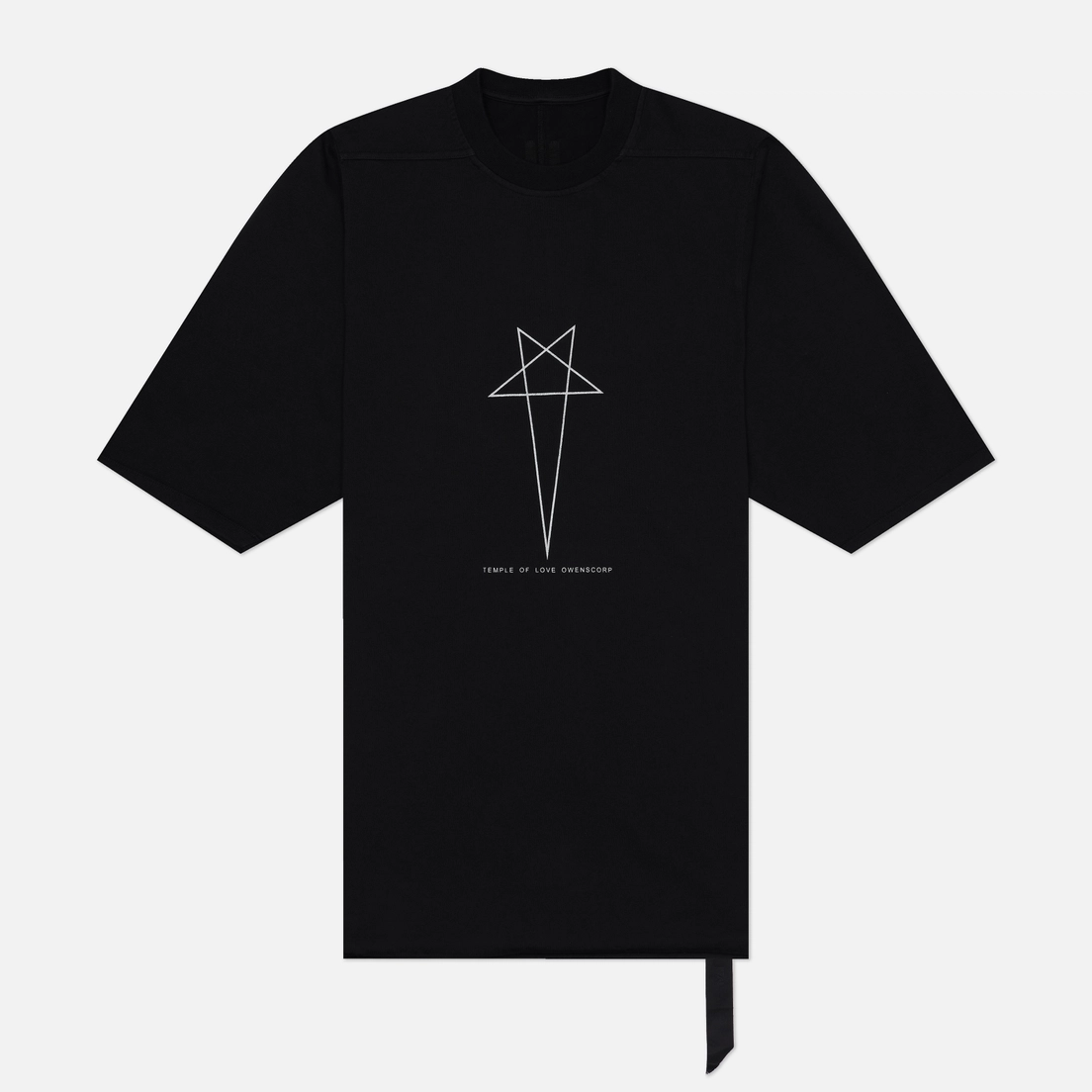 Rick Owens DRKSHDW Мужская футболка Temple Jumbo Pentagram Print