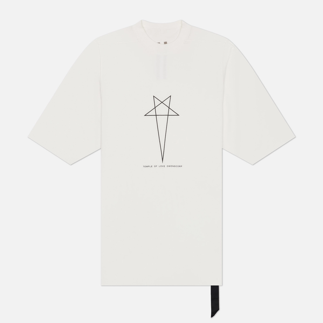 Rick Owens DRKSHDW Мужская футболка Temple Jumbo Pentagram Print