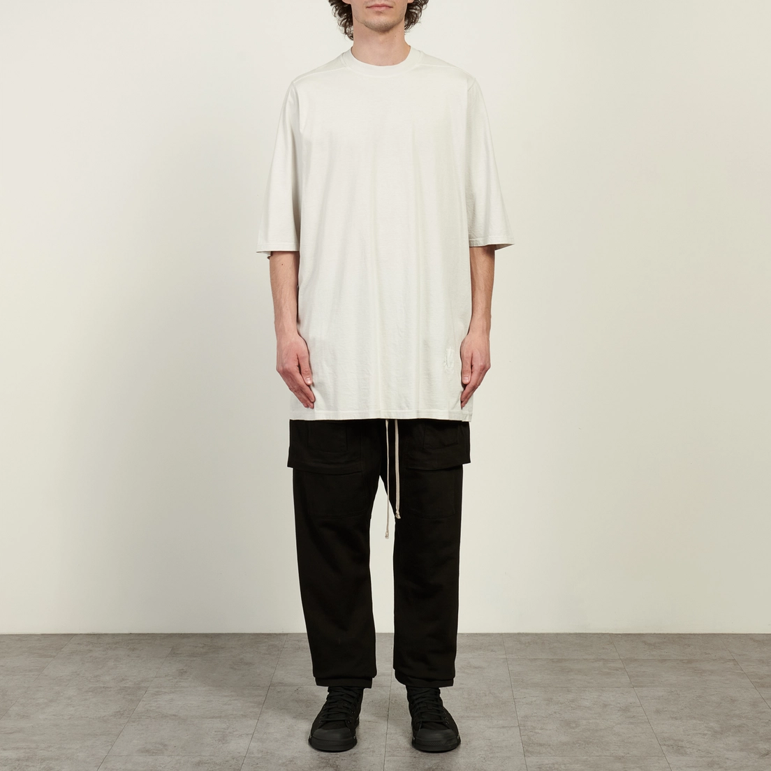 Rick Owens DRKSHDW Мужская футболка Temple Jumbo Medium Weight Cotton Jersey