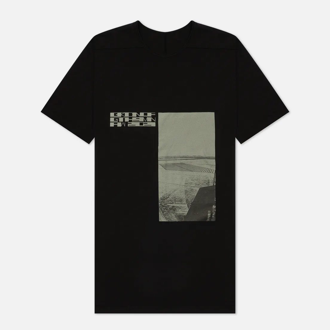 Rick Owens DRKSHDW Мужская футболка Gethsemane Level Garden Picture
