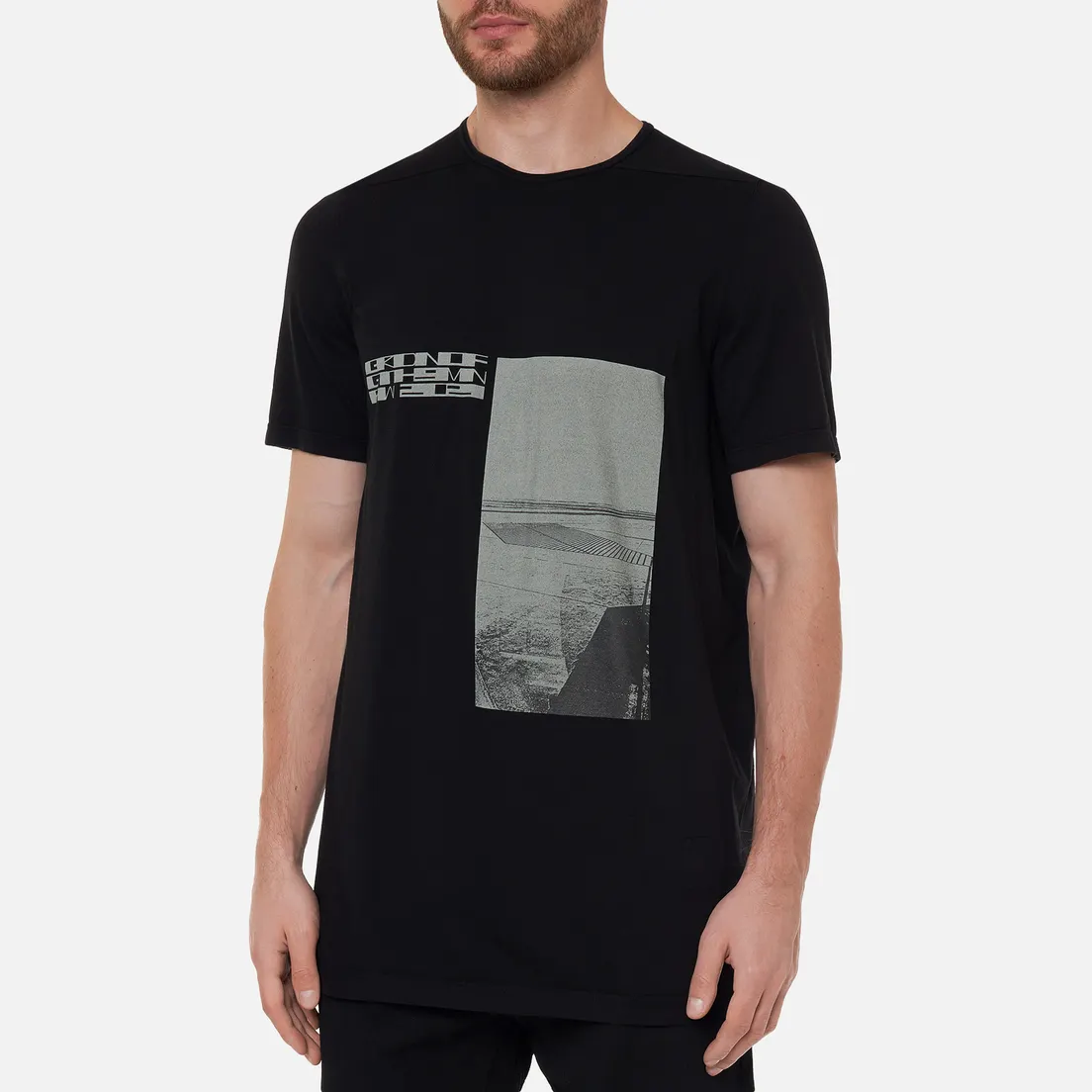 Rick Owens DRKSHDW Мужская футболка Gethsemane Level Garden Picture