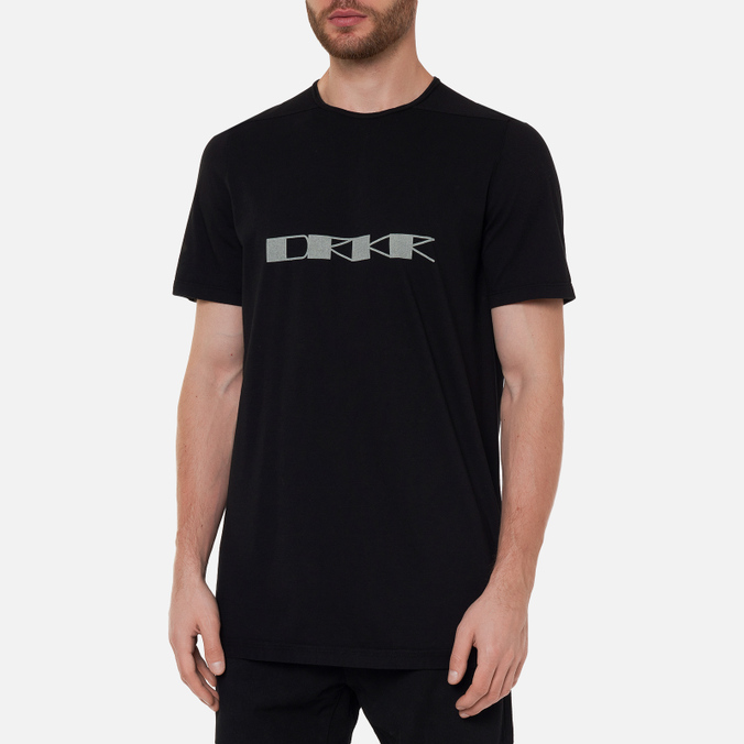 Мужская футболка Rick Owens DRKSHDW, цвет чёрный, размер XL DU02A3250-RNEP6-0961 Gethsemane Level DRKR - фото 3