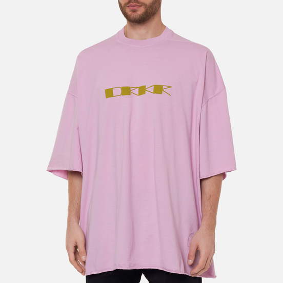 Мужская футболка Rick Owens DRKSHDW Gethsemane Tommy DRKR Dirty Pink/Acid