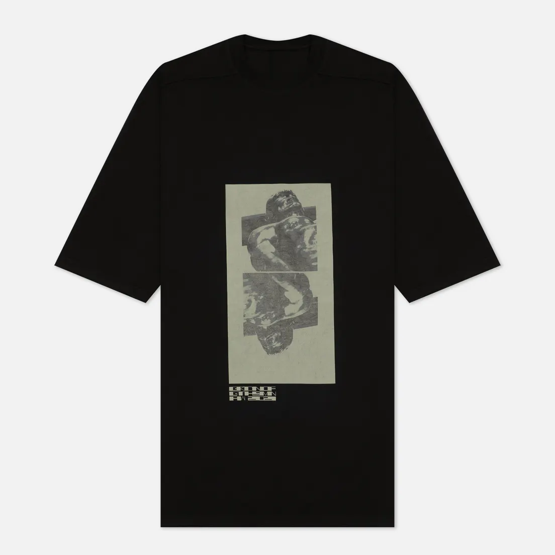 Rick Owens DRKSHDW Мужская футболка Gethsemane Jumbo Tomb