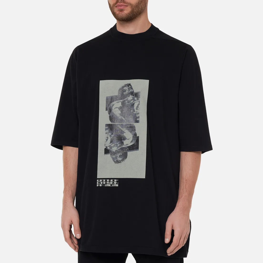 Rick Owens DRKSHDW Мужская футболка Gethsemane Jumbo Tomb
