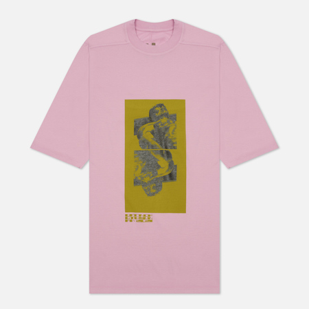 Мужская футболка Rick Owens DRKSHDW Gethsemane Jumbo Tomb, цвет розовый, размер S