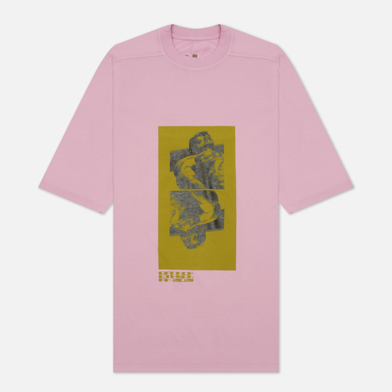 Мужская футболка Rick Owens DRKSHDW Gethsemane Jumbo Tomb Dirty Pink/Acid