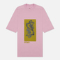 Мужская футболка Rick Owens DRKSHDW Gethsemane Jumbo Tomb Dirty Pink/Acid фото - 0