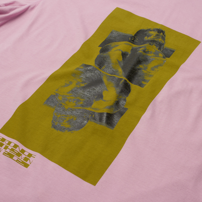 Мужская футболка Rick Owens DRKSHDW, цвет розовый, размер XL DU02A3274-RNEP2-8352 Gethsemane Jumbo Tomb - фото 2