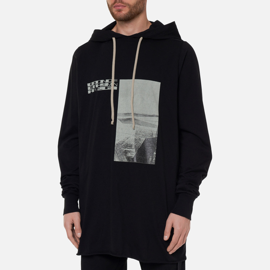 Мужская толстовка Rick Owens DRKSHDW Gethsemane Hoodie Garden Picture Black/Oyster