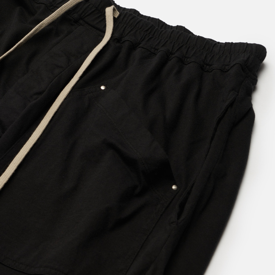 Мужские брюки Rick Owens DRKSHDW Gethsemane Cargo Drawstring Long Black