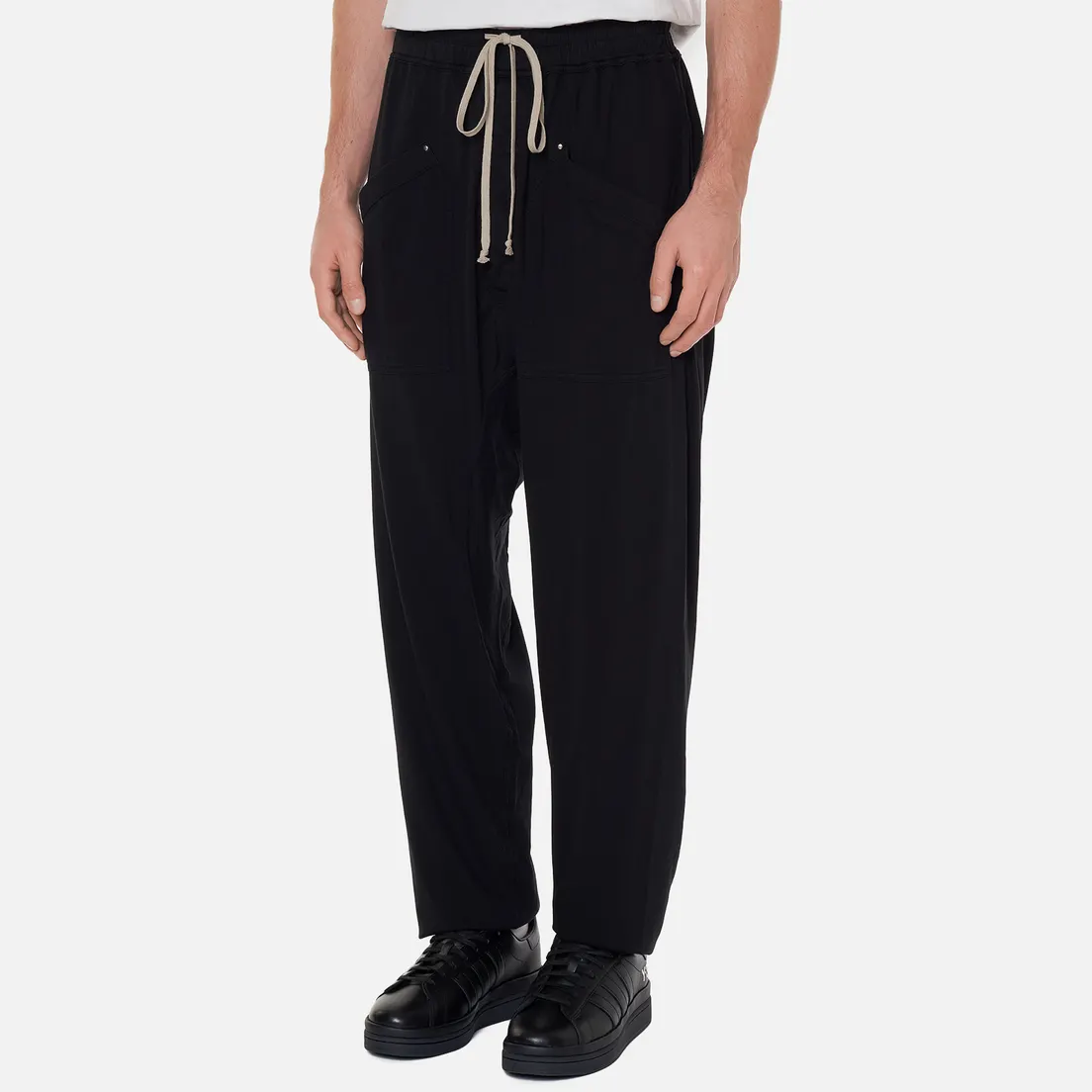 Rick Owens DRKSHDW Мужские брюки Gethsemane Cargo Drawstring Long