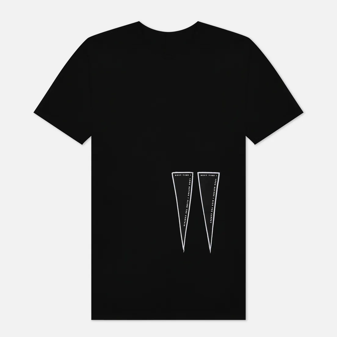 Rick Owens DRKSHDW Мужская футболка Strobe Next Time Patch Level