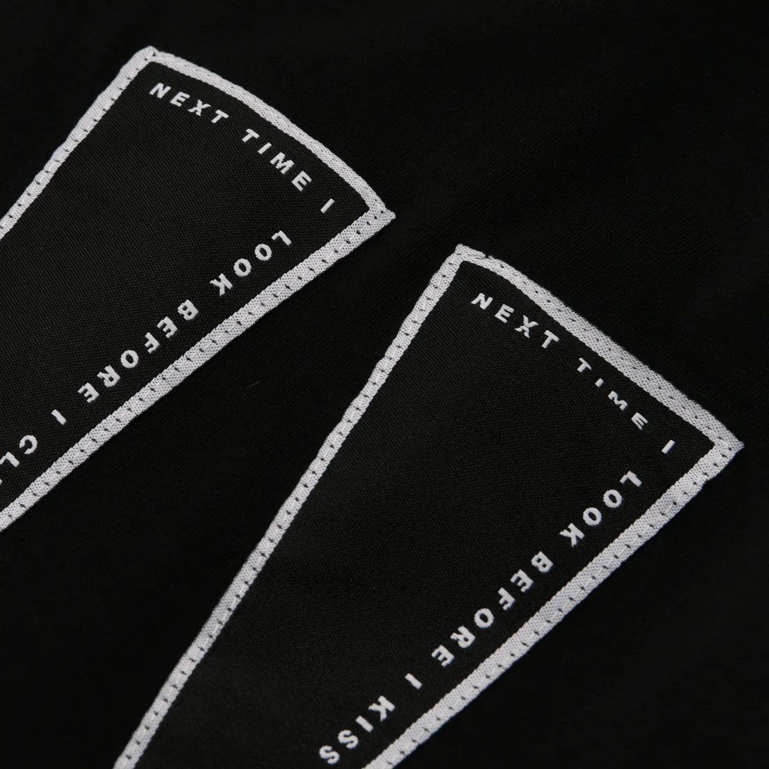 Rick Owens DRKSHDW Мужская футболка Strobe Next Time Patch Jumbo