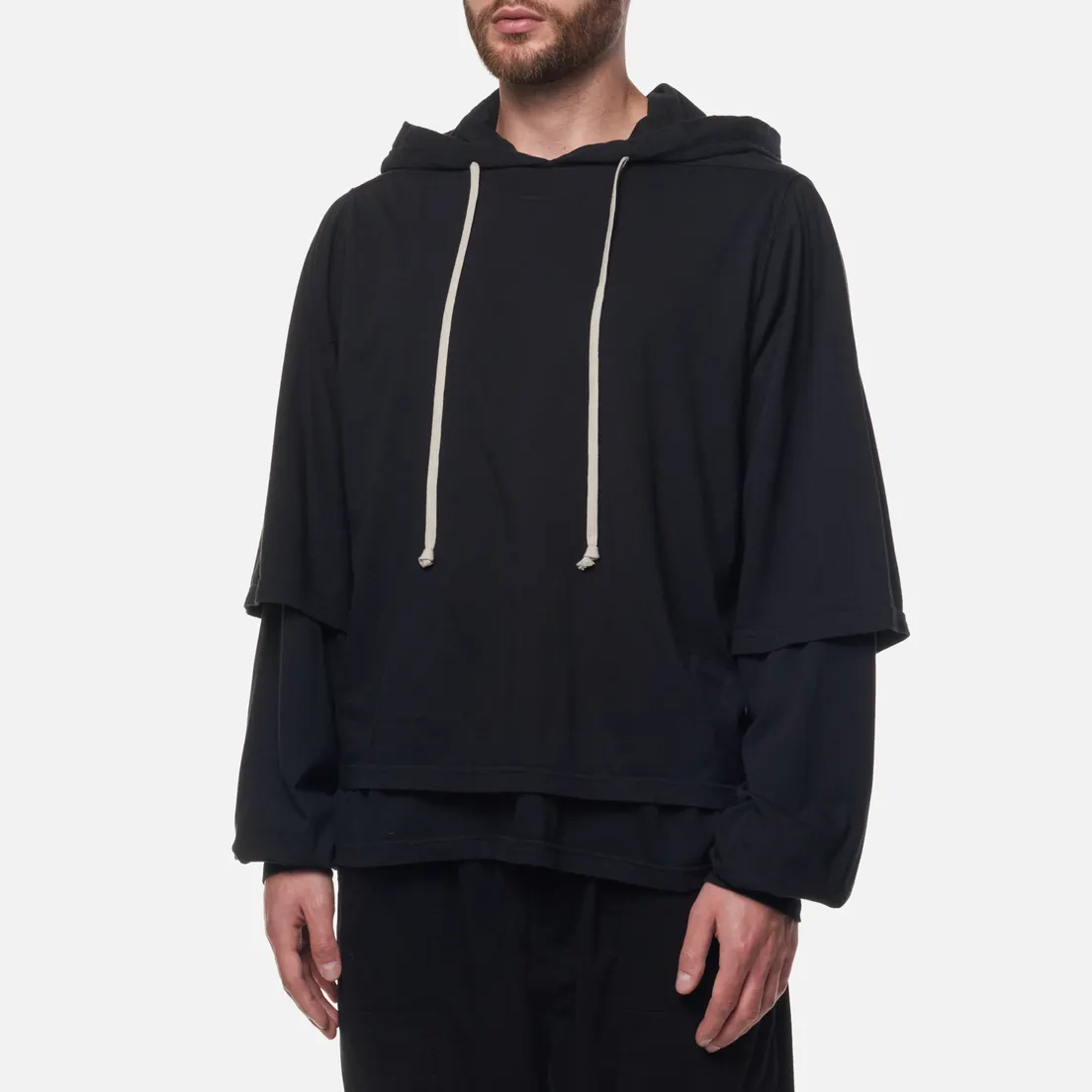 Rick Owens DRKSHDW Мужская толстовка Strobe Hustler Hoodie