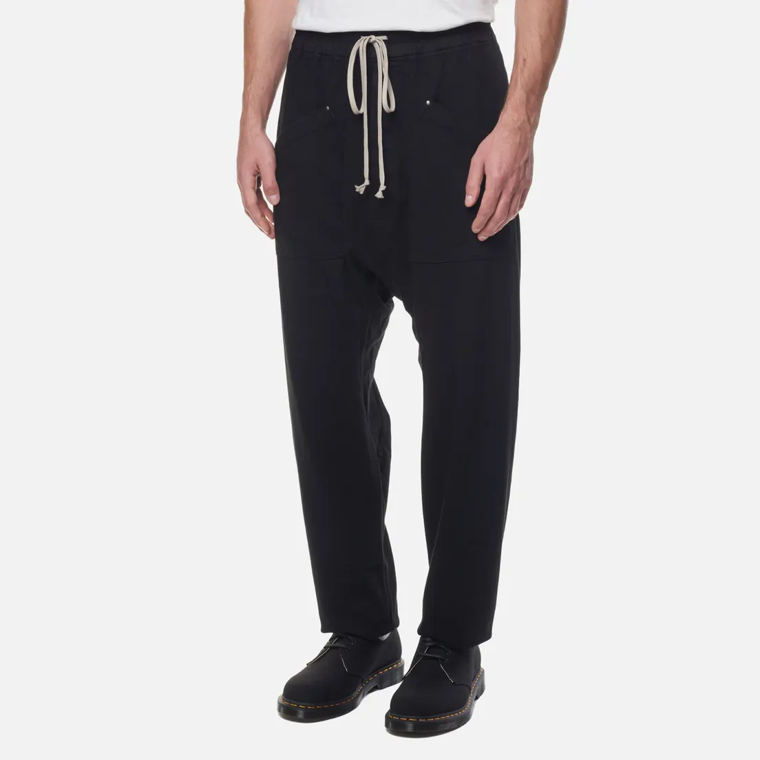 Rick Owens DRKSHDW Мужские брюки Strobe Cargo Drawstring Long