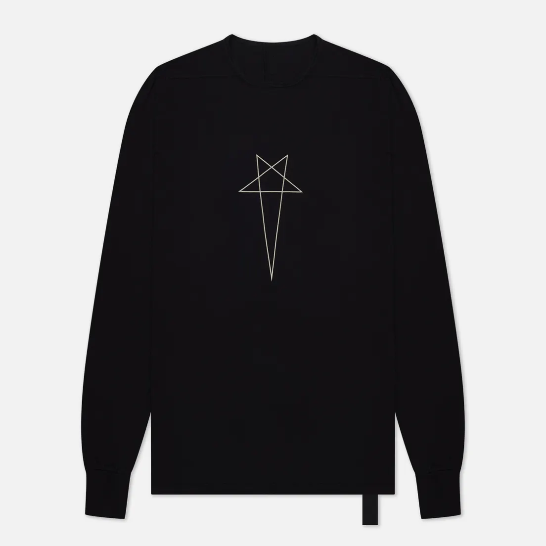 Rick Owens DRKSHDW Мужской лонгслив Luxor Level T Pentagram Logo