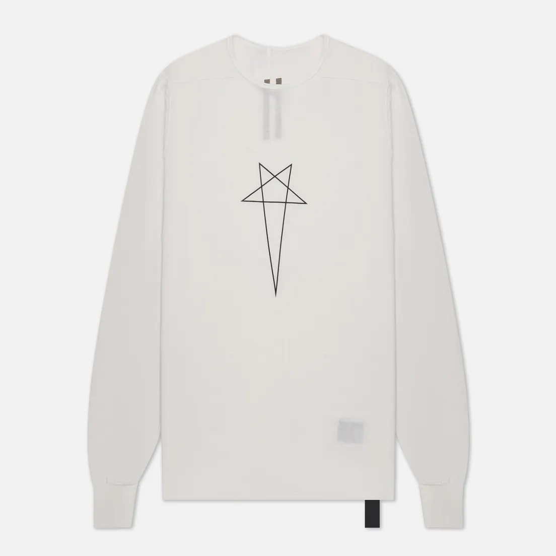 Rick Owens DRKSHDW Мужской лонгслив Luxor Level T Pentagram Logo