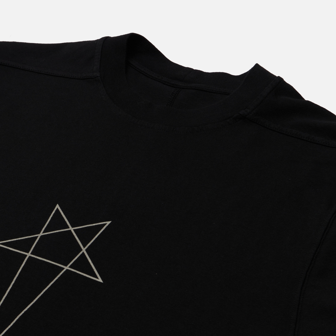 Rick Owens DRKSHDW Мужская футболка Luxor Jumbo T Pentagram Logo