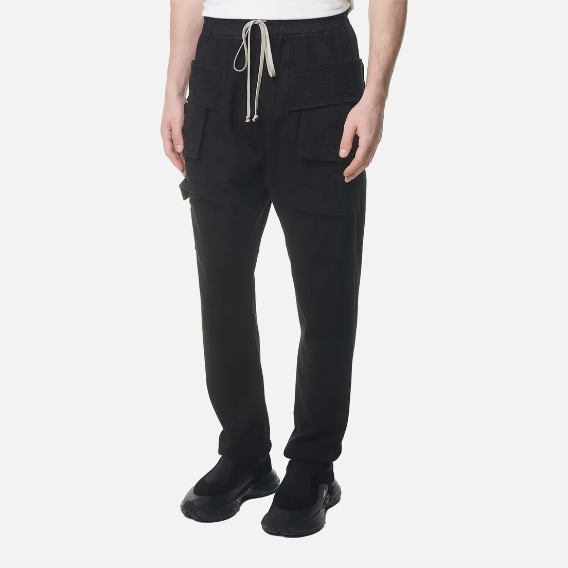 Rick Owens DRKSHDW Мужские брюки Luxor Creatch Cargo Drawstring Compact Heavy