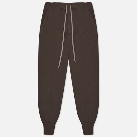 фото Мужские брюки rick owens drkshdw luxor prisoner drawstring, цвет коричневый, размер s