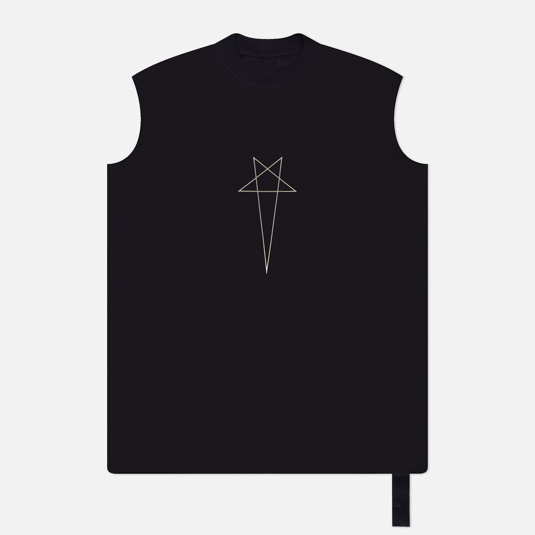 Rick Owens DRKSHDW Мужская футболка Porterville Tarp Pentagram Print