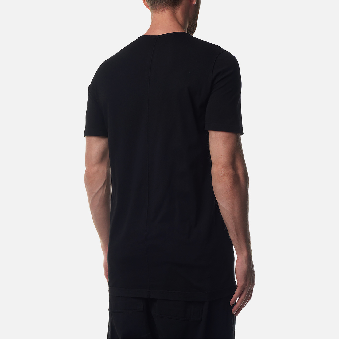 Rick Owens DRKSHDW Мужская футболка Porterville Level Curved Logo Print