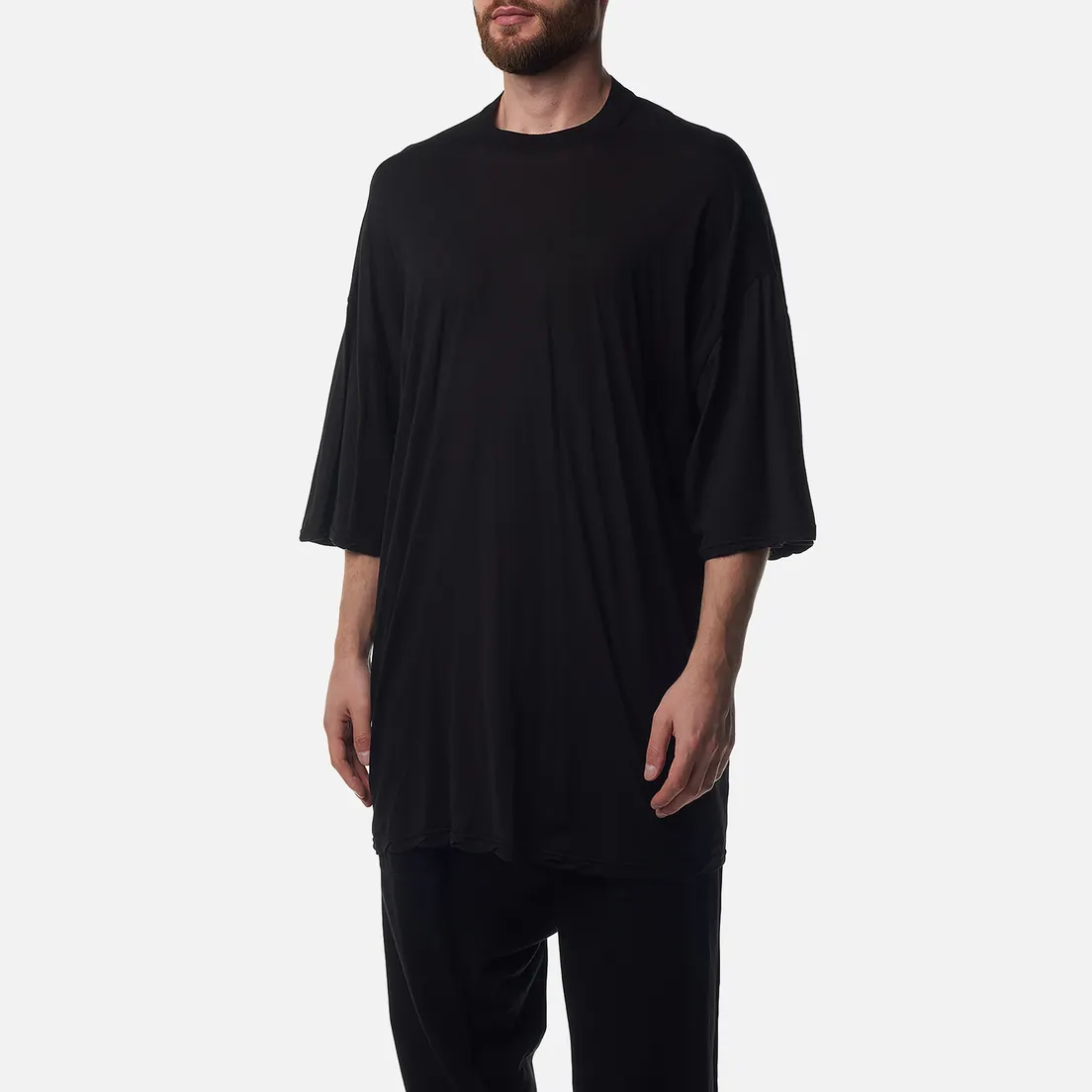 Rick Owens DRKSHDW Мужская футболка Porterville Tommy Cotton Gauze Jersey