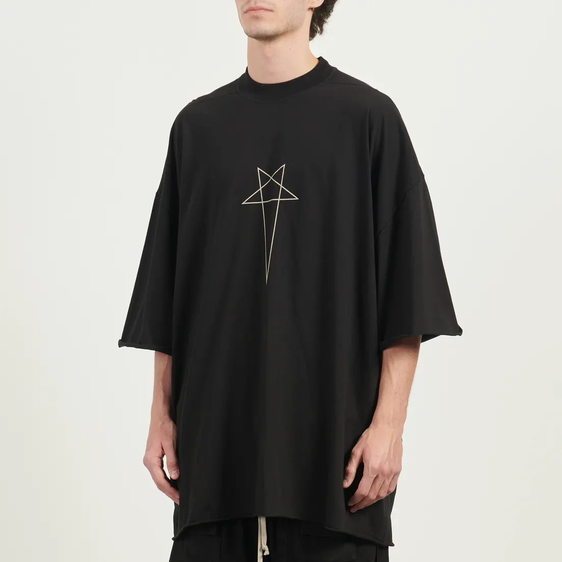 Rick Owens DRKSHDW Мужская футболка Concordians Tommy Pentagram Print
