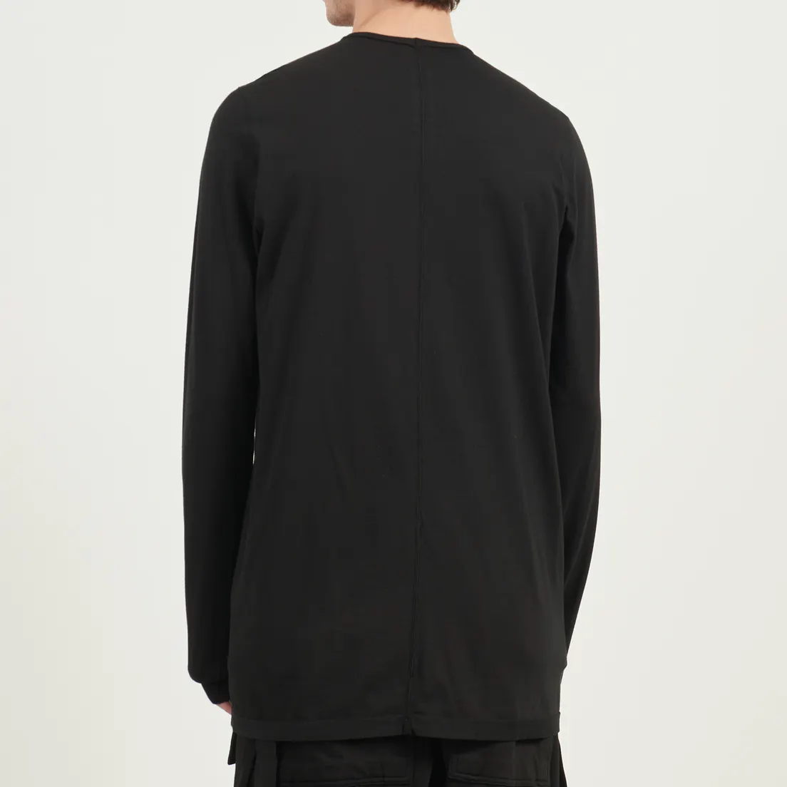 Rick Owens DRKSHDW Мужской лонгслив Concordians Level Curved Logo Print