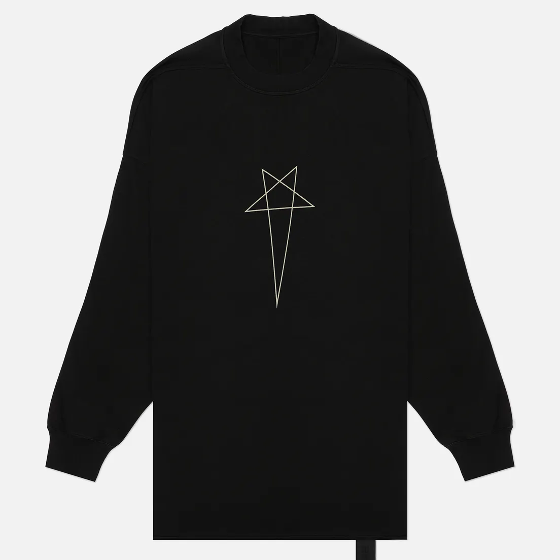Rick Owens DRKSHDW Мужской лонгслив Concordians Jumbo Pentagram Print