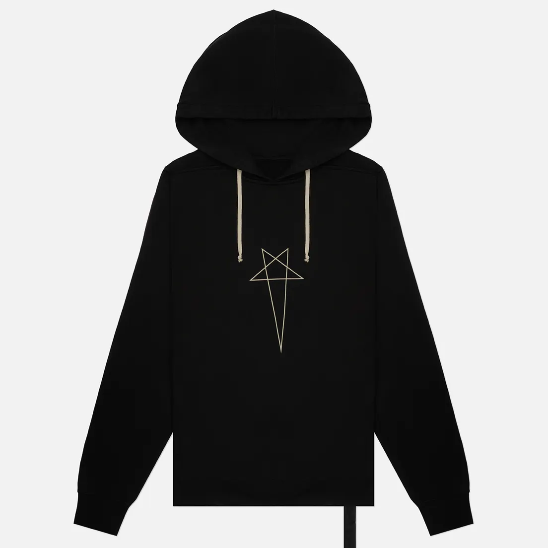 Rick Owens DRKSHDW Мужская толстовка Concordians Oversized Hoodie Pentagram Print