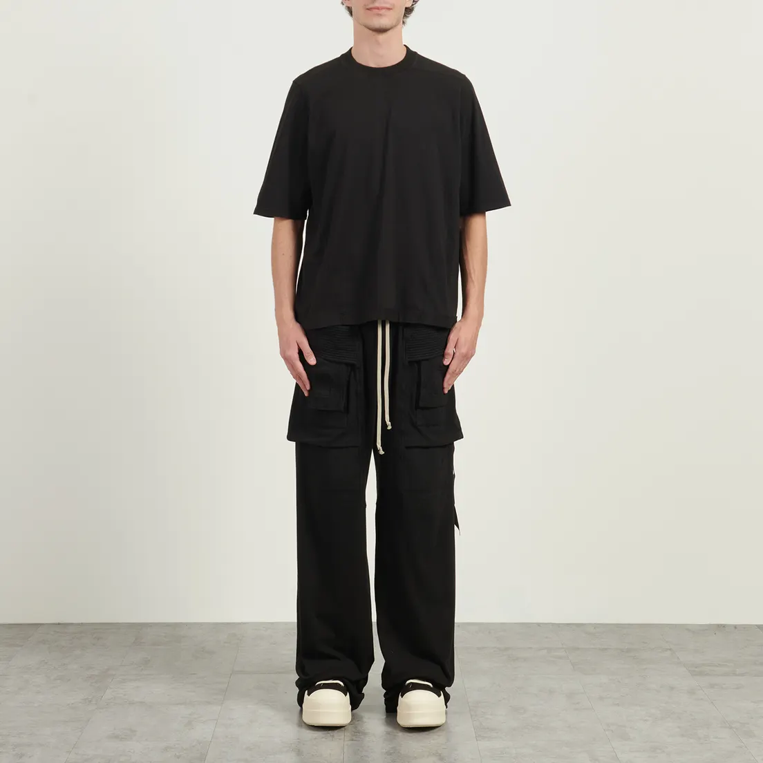 Rick Owens DRKSHDW Мужские брюки Concordians Creatch Wide Cargo Drawstring