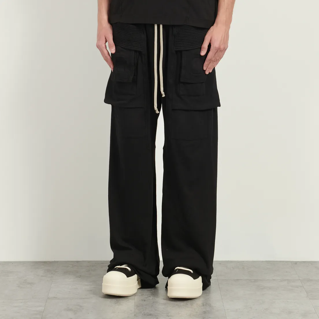 Rick Owens DRKSHDW Мужские брюки Concordians Creatch Wide Cargo Drawstring