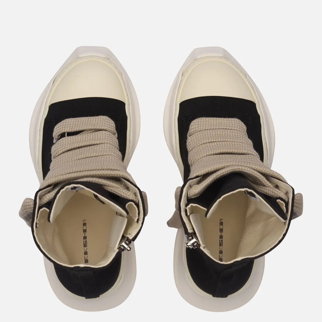 Rick Owens DRKSHDW Мужские кроссовки Concordians Denim Jumbolace Abstract