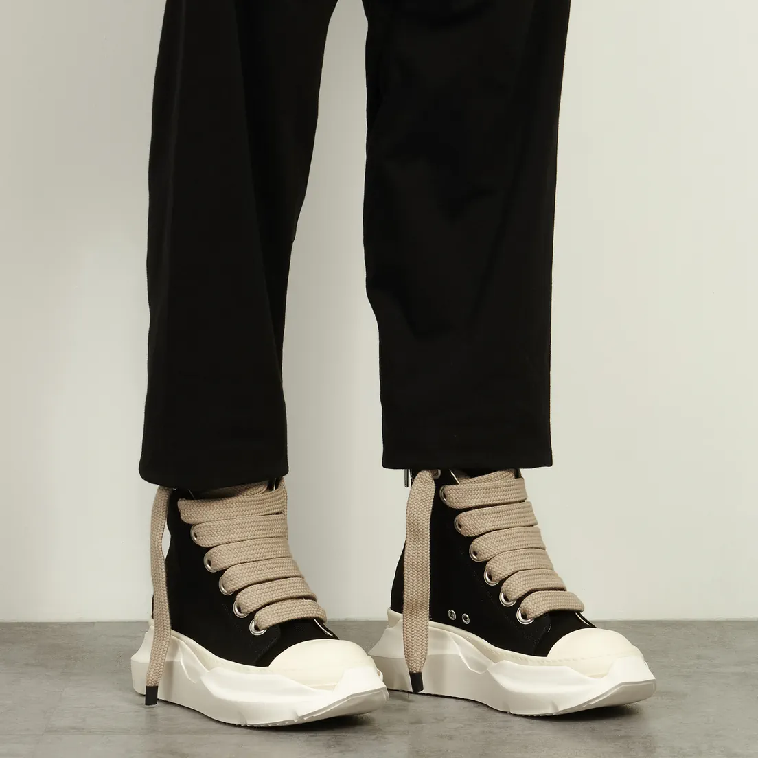 Rick Owens DRKSHDW Мужские кроссовки Concordians Denim Jumbolace Abstract