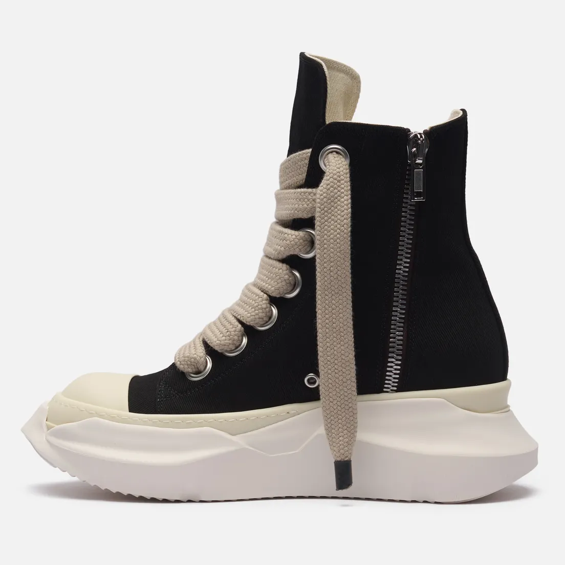 Rick Owens DRKSHDW Мужские кроссовки Concordians Denim Jumbolace Abstract