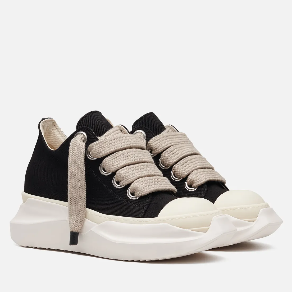 Rick Owens DRKSHDW Мужские кроссовки Concordians Denim Jumbolace Abstract Low