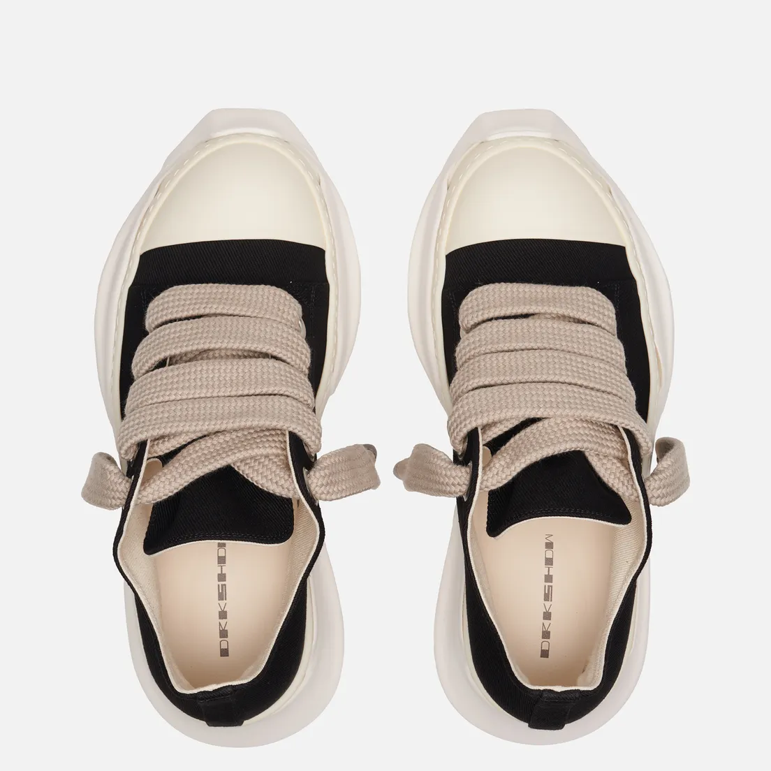 Rick Owens DRKSHDW Мужские кроссовки Concordians Denim Jumbolace Abstract Low