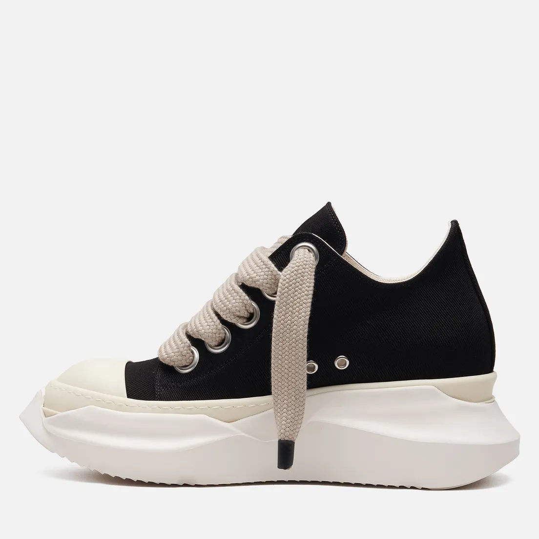 Rick Owens DRKSHDW Мужские кроссовки Concordians Denim Jumbolace Abstract Low