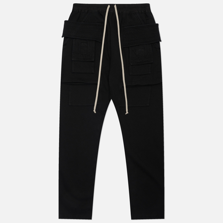 Мужские брюки Rick Owens DRKSHDW Tower Creatch Cargo Drawstring, цвет чёрный, размер M