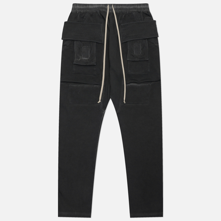 Мужские брюки Rick Owens DRKSHDW Tower Creatch Cargo Drawstring, цвет чёрный, размер M