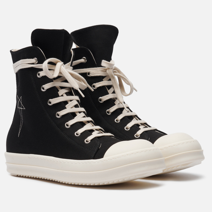 Мужские кроссовки Rick Owens DRKSHDW Tower Denim Pentagram Embroidery