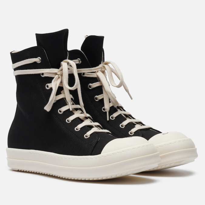 Мужские кроссовки Rick Owens DRKSHDW Tower Denim So Cun Print On Toecaps