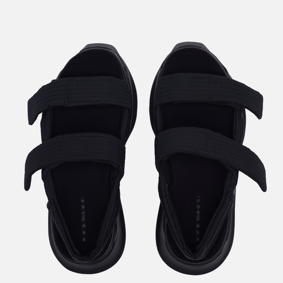 Мужские сандалии Rick Owens DRKSHDW Phlegethon Abstract Black/Black